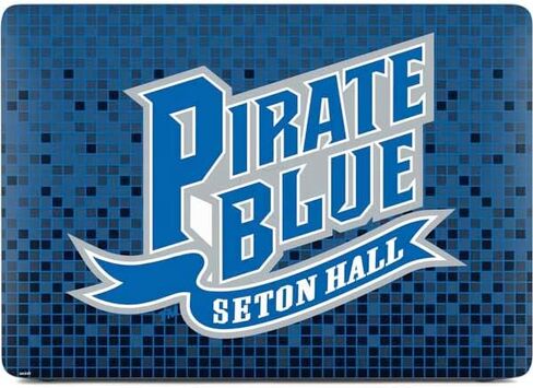 Skinit Decal Laptop Skin Compatible with MacBook Air 13in Retina (2018-2019) - Officially Licensed College Pirate Blue Seton Hall Design in Kuwait