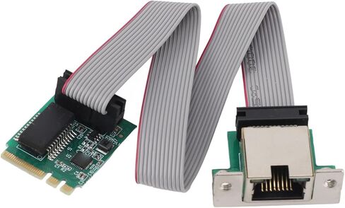 Yosoo Health Gear M.2 Gigabit Ethernet Network Card, 1000Mbps RJ45 Port RTL8111H Chip for Desktop PC in Kuwait