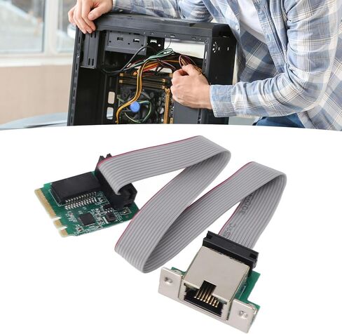 Yosoo Health Gear M.2 Gigabit Ethernet Network Card, 1000Mbps RJ45 Port RTL8111H Chip for Desktop PC in Kuwait