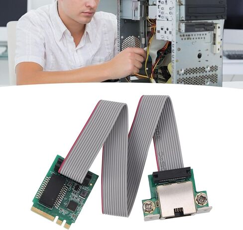 Yosoo Health Gear M.2 Gigabit Ethernet Network Card, 1000Mbps RJ45 Port RTL8111H Chip for Desktop PC in Kuwait