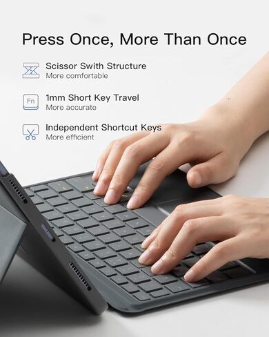 Split Magnetic Detachable Keyboard Case for Samsung Galaxy Tab S11 Ultra 14.6 inch SM-X930/X936B,Extra-Large Precision Trackpad,7-Color Backlit,Multi-Angle Stand, Portrait/Landscape Mode, S Pen Holder in Kuwait