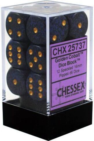 d6 16mm 12 مجموعة النرد المرقط فضي بركانو CHX25744 in Kuwait
