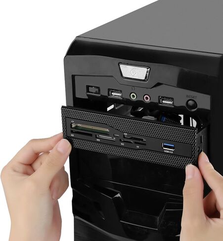ciciglow PC Internal Card Reader USB 3.0 Port M2 SD MS XD CF TF Card Dashboard Front Panel for Quick Data Transfer in Kuwait