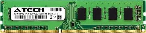 A-Tech 8GB RAM Replacement for Hynix HMT41GU6AFR8C-PB | DDR3 1600MHz PC3-12800 2Rx8 1.5V UDIMM Non-ECC 240-Pin DIMM Memory Module in Kuwait