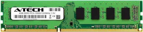 ذاكرة الوصول العشوائي A-Tech سعة 4 جيجابايت لجهاز HP Elite 8000 ذو الشكل الصغير | وحدة ترقية الذاكرة DDR3 1333 DIMM PC3-10600 1.5V 240-Pin in Kuwait