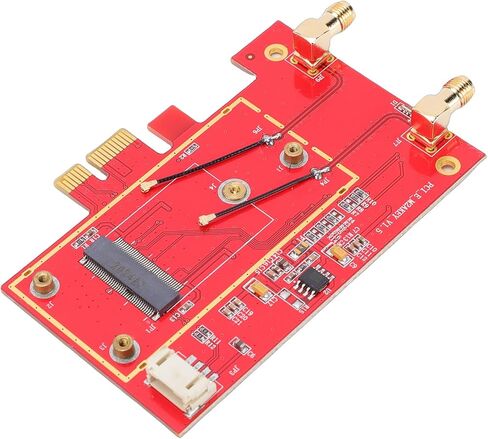 Yunseity WiFi 7 PCIe WiFi Card, 4200Mbps Bluetooth 5.2 Desktop PC Wireless Network Adapter with 10DB Antenna, Support for 10 11 in Kuwait