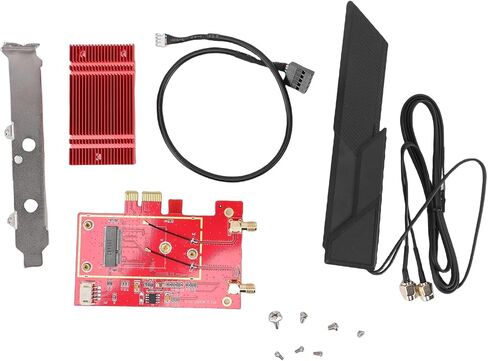 Yunseity WiFi 7 PCIe WiFi Card, 4200Mbps Bluetooth 5.2 Desktop PC Wireless Network Adapter with 10DB Antenna, Support for 10 11 in Kuwait