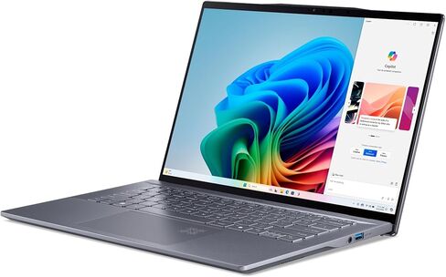 كمبيوتر محمول Acer Swift 14 AI Copilot+ PC مقاس 14.5 بوصة 2.5K يعمل باللمس سنابدراجون X Elite X1E-78-100 16 جيجابايت LPDDR5X 1 تيرابايت SSD Windows 11 Home in Kuwait