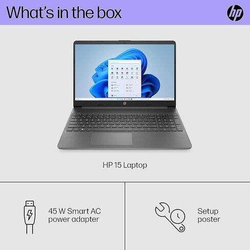 HP 15.6" FHD Display Laptop, 32GB RAM, 2TB PCIe SSD, Windows 11 Pro, Intel 6-Core Processor, Numeric Keyboard, HDMI, USB-C, Webcam, Wi-Fi 6, Fast Charge, w/BWE Accessories in Kuwait