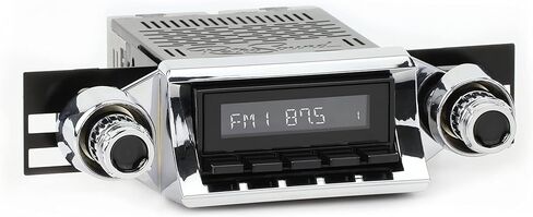 RetroRadio متوافق مع 1957 شيفروليه بيل إير تتضمن ميزات بلوتوث، USB، AM/FM HB-M2-104-252-51P-74PC in Kuwait