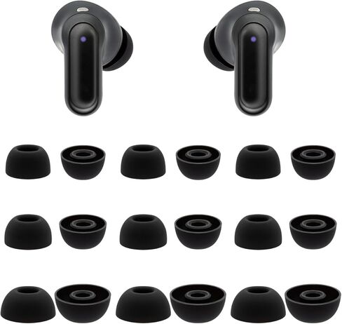 Klowcok Replacement Ear Tips for TOZO NC20 / NC20 Pro Earbuds, Silicone Eartips 9 Pairs (S/M/L) in Kuwait
