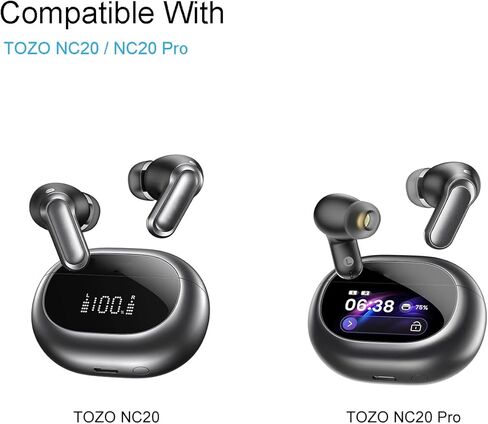 Klowcok Replacement Ear Tips for TOZO NC20 / NC20 Pro Earbuds, Silicone Eartips 9 Pairs (S/M/L) in Kuwait
