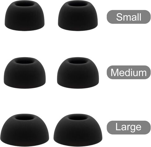 Klowcok Replacement Ear Tips for TOZO NC20 / NC20 Pro Earbuds, Silicone Eartips 9 Pairs (S/M/L) in Kuwait