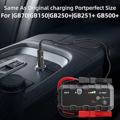 محول شاحن سيارة لـ NOCO Jump Starter، محول سيارة 56 وات 14 فولت متوافق مع NOCO GB70 GB150 GB250+ GB251+ GB500 GB500+ Genius Boost Ultra Safe Lithium XGC4 XGC Jump Starter in Kuwait