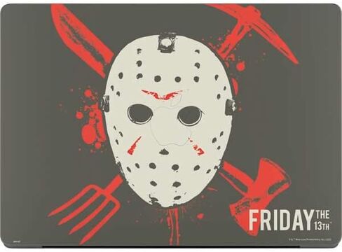 غلاف كمبيوتر محمول من Skinit متوافق مع جهاز MacBook Pro 16in (2021) - تصميم قناع Jason Voorhees مرخص رسميًا من Warner Bros in Kuwait