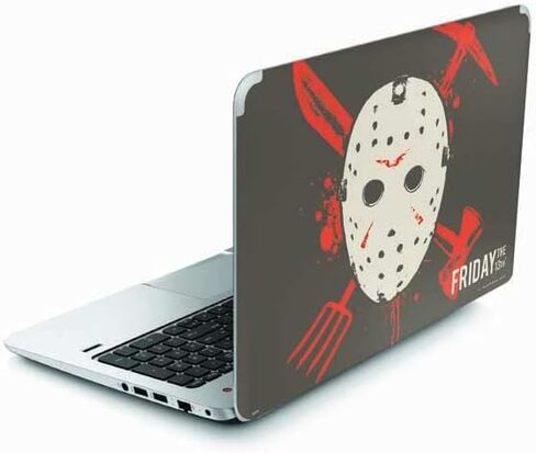 ملصق Skinit للكمبيوتر المحمول متوافق مع Envy TouchSmart 15.6in - تصميم قناع Warner Bros Jason Voorhees المرخص رسميًا in Kuwait