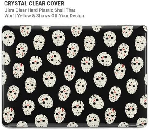 حافظة Skinit + غلاف متوافق مع جهاز MacBook Air 13in (2020) - تصميم نمط Warner Bros Jason Voorhees المرخص رسميًا in Kuwait