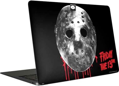 Skinit Decal Laptop Skin Compatible with MacBook Air 13in (2020) - Officially Licensed Warner Bros Jason Voorhees Dripping Mask Design in Kuwait