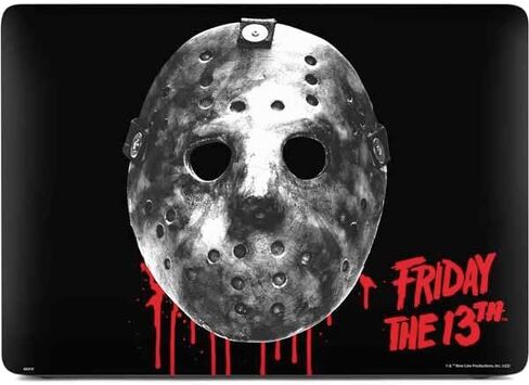 Skinit Decal Laptop Skin Compatible with MacBook Air 13in (2020) - Officially Licensed Warner Bros Jason Voorhees Dripping Mask Design in Kuwait