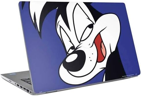 Skinit Decal Laptop Skin Compatible with Latitude 5420 - Officially Licensed Looney Tunes Pepe Le Pew Zoomed in Design in Kuwait