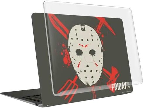 حافظة Skinit + غلاف متوافق مع جهاز MacBook Air 13in (2020) - تصميم قناع Jason Voorhees المرخص رسميًا من Warner Bros in Kuwait