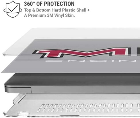 Skinit Case + Skin Compatible with MacBook Pro 14in (2021) - Officially Licensed MIT Engineers Grey Design in Kuwait
