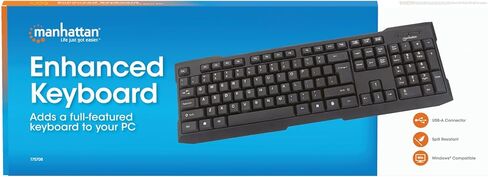 MANHATTAN Enhanced Keyboard (175708), Black in Kuwait