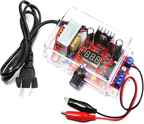 LM317 طقم منظم جهد كهربائي قابل للتعديل AC-DC 110 فولت إلى 1.25 فولت-12 فولت مخرج 5 فولت 12 فولت فولتميتر مكون إلكتروني، مع دليل in Kuwait