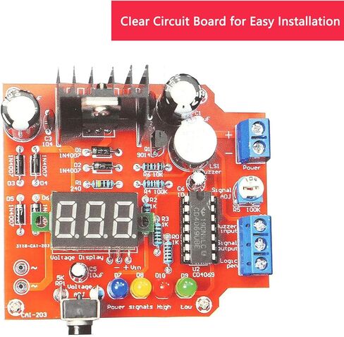 LM317 طقم منظم جهد كهربائي قابل للتعديل AC-DC 110 فولت إلى 1.25 فولت-12 فولت مخرج 5 فولت 12 فولت فولتميتر مكون إلكتروني، مع دليل in Kuwait