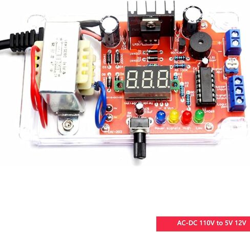 LM317 طقم منظم جهد كهربائي قابل للتعديل AC-DC 110 فولت إلى 1.25 فولت-12 فولت مخرج 5 فولت 12 فولت فولتميتر مكون إلكتروني، مع دليل in Kuwait