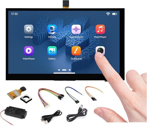 ESP32-P4-WIFI6 7inch Touch Display Development Board, Based On ESP32-P4 and ESP32-C6, 7" IPS 5-Point Touch Screen, AI Speech Interaction & Wi-Fi 6/BT5, with RS485/CAN/I2C/UART Headers, OV5647 Camera in Kuwait