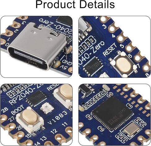 5pcs RP2040-Zero RP2040 USB-C Connector icrocontroller PICO Development Board Dual-core 264KB Cortex M0+ Processor 2MB Flash Compatible with Raspberry Pi Support C/C++,MicroPython in Kuwait