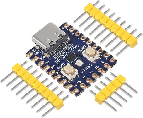 5pcs RP2040-Zero RP2040 USB-C Connector icrocontroller PICO Development Board Dual-core 264KB Cortex M0+ Processor 2MB Flash Compatible with Raspberry Pi Support C/C++,MicroPython in Kuwait