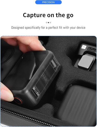 حافظة Osmo Nano، حقيبة سفر واقية للتخزين بطبقة مزدوجة لملحقات كاميرا DJI Osmo Nano Camer مقبض وقت الرصاص/عصا سيلفي، مضادة لرذاذ الماء، مضادة للصدمات، حافظة مدمجة مقاومة للماء in Kuwait