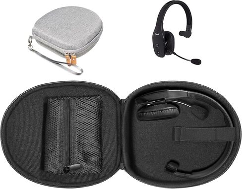 getgear Headset Case for VXI BlueParrott B450-XT, B450-XT -204010-C, B350-XT, B250-XTS, C400-XT, Mesh Pocket for Cable, Amplifier and Other Accessories (Black) in Saudi Arabia