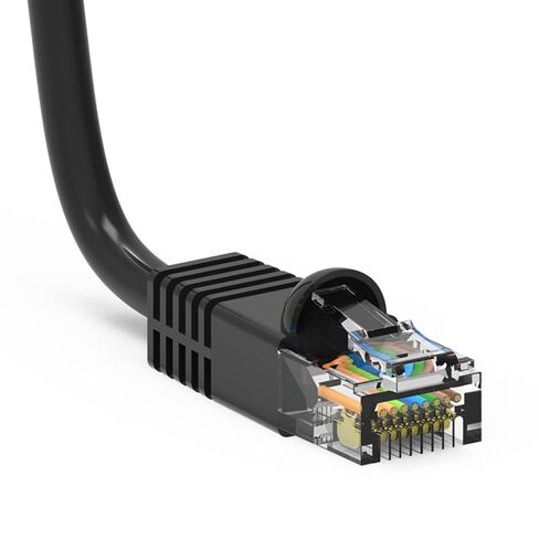 Cat 6 Ethernet Cable 50 Feet High Speed Internet Patch Cord Cat 6 with RJ45 Connector - Green UTP Booted 50 Ft Computer Network Cable, Internet Cable, Cat 6 Cable in Kuwait