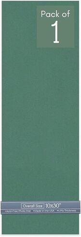 CountryArtHouse Hunter Green 10x30 Uncut Art Mat Board - No Opening - 1 Mat in Kuwait