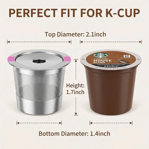 4 Pack Stianless Steel Reusable K Cup Coffee Pods Compatible for K eurig 1.0 & 2.0 Coffee Maker Refillable K-eurig Coffee Filter in Saudi Arabia