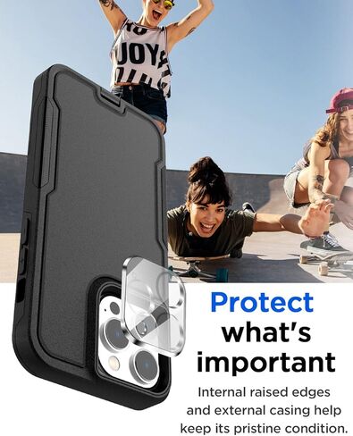 حافظة AICase لهاتف iPhone 14 Pro Max مع واقي شاشة زجاجي + عدسة كاميرا، حماية شديدة التحمل من السقوط لكامل الجسم، غطاء حماية عسكري متين مقاوم للصدمات لهاتف iPhone 14 Pro Max 6.7"_15 in Kuwait