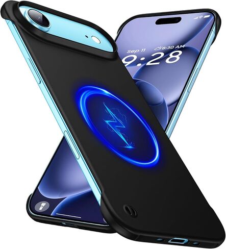 جراب GRECAZO مغناطيسي رفيع للغاية مصمم لهاتف iPhone 17 Pro Max بدون إطار مقاس 6.9 بوصة [متوافق مع MagSafe] غطاء صلب غير لامع خفيف الوزن وخفيف الوزن واقٍ بدون حدود - أزرق داكن in Kuwait