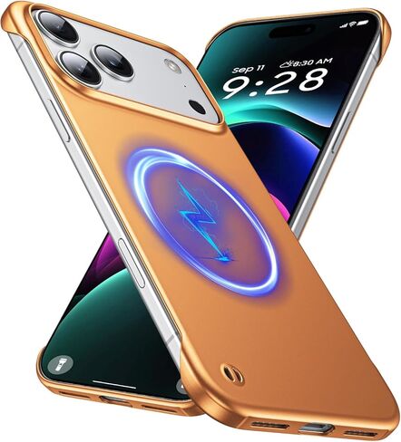 جراب GRECAZO مغناطيسي رفيع للغاية مصمم لهاتف iPhone 17 Pro Max بدون إطار مقاس 6.9 بوصة [متوافق مع MagSafe] غطاء صلب غير لامع خفيف الوزن وخفيف الوزن واقٍ بدون حدود - أزرق داكن in Kuwait
