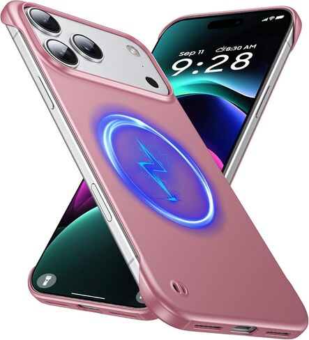 جراب GRECAZO مغناطيسي رفيع للغاية مصمم لهاتف iPhone 17 Pro Max بدون إطار مقاس 6.9 بوصة [متوافق مع MagSafe] غطاء صلب غير لامع خفيف الوزن وخفيف الوزن واقٍ بدون حدود - أزرق داكن in Kuwait