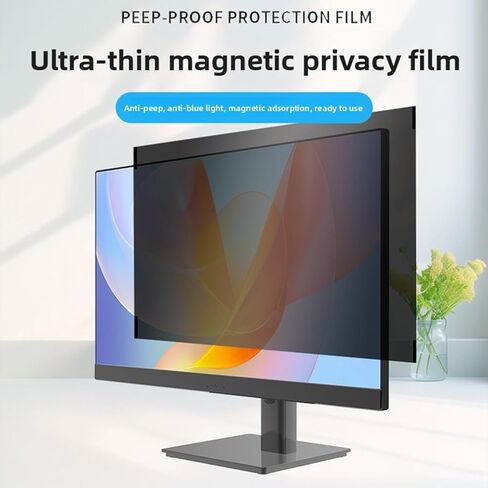 LICAEVEY 21.5in Computer Privacy Screen, Eye Protection Anti Glare Blue Light Removable Anti Scratch Protector Film for 16:9 Aspect Ratio Widescreen Monitor in Kuwait