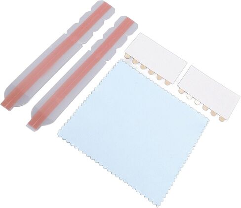 Enhance Privacy Screen Security with Premium Adhesive Strips, for laptops, Monitors, Computers. Lightweight & Compact Privacy Filter tabs and Strips, Plastic Slide Mount Included in Kuwait