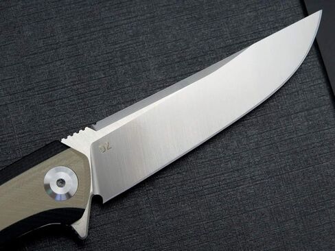 سكين Eafengrow EF947 EDC D2 قابل للطي، مجلد محمل كروي بمقبض G10 مع بطانة قفل EDC سكين زعنفة مع جيب للتخييم والمشي لمسافات طويلة وأداة البقاء في الهواء الطلق (الصحراء) in Kuwait