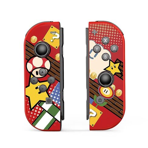 وحدة تحكم DYONDER Joypad، عصا تحكم متوافقة مع Switch/Lite/OLED، استبدال لاسلكي لمفتاح Joypad، تدعم الاهتزاز المزدوج/وظيفة الاستيقاظ/التحكم في الحركة (أحمر) in Kuwait