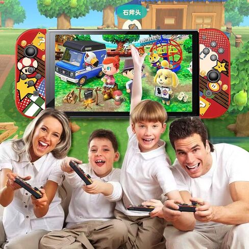 وحدة تحكم DYONDER Joypad، عصا تحكم متوافقة مع Switch/Lite/OLED، استبدال لاسلكي لمفتاح Joypad، تدعم الاهتزاز المزدوج/وظيفة الاستيقاظ/التحكم في الحركة (أحمر) in Kuwait