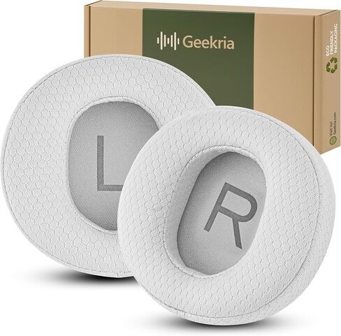 Geekria Comfort Mesh Fabric Replacement Ear Pads for Microsoft Surface GEN I/GEN II Headphones Ear Cushions, Repair Parts (Grey) in Kuwait