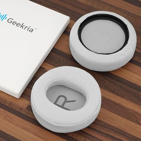 Geekria Comfort Mesh Fabric Replacement Ear Pads for Microsoft Surface GEN I/GEN II Headphones Ear Cushions, Repair Parts (Grey) in Kuwait