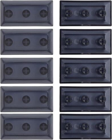 DSA Keycap Blanks Blank Personality Supplement 2U Keycaps 10 Pieces Matte Finish Multiple Colors Keycap Set Mechanical Keyboard Accessory, Transparent Black in Kuwait